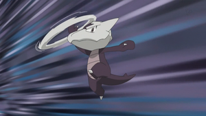 Marowak de Alola de Kiawe usando huesomerang.