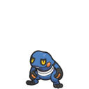 Icono de Croagunk en Pokémon Escarlata y Púrpura