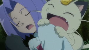 ...como al Meowth del Equipo/Team Rocket...