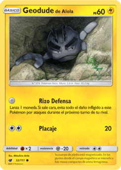 Carta de Geodude de Alola