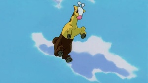 Girafarig usando pisotón.