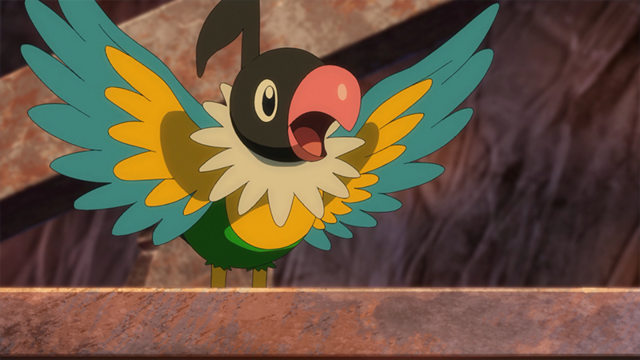 Archivo:EP1184 Chatot.png - WikiDex, La Enciclopedia Pokémon