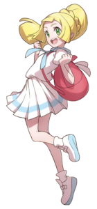 Segunda ilustración de Lylia del 5.º aniversario de Pokémon Masters