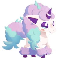 Ponyta de Galar en Pokémon Café ReMix.