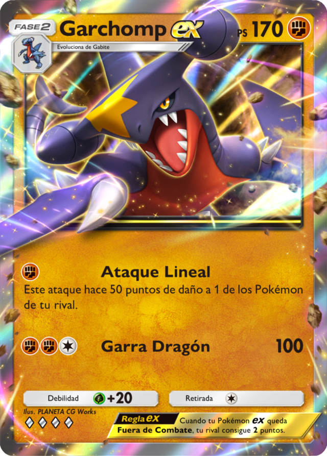 Garchomp ex (Luz Triunfal TCG Pocket) - WikiDex, la enciclopedia Pokémon