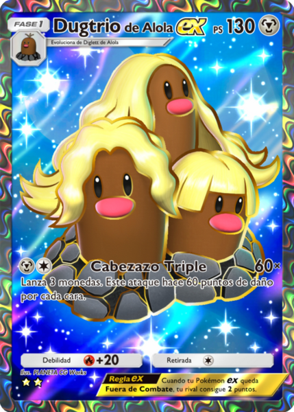 Dugtrio de Alola ex (Crisis Dimensional TCG Pocket) - WikiDex, la ...