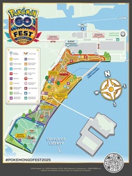 Mapa del GO Fest 2025 Ciudad de Jersey.