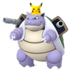 Blastoise con gorro de Pikachu