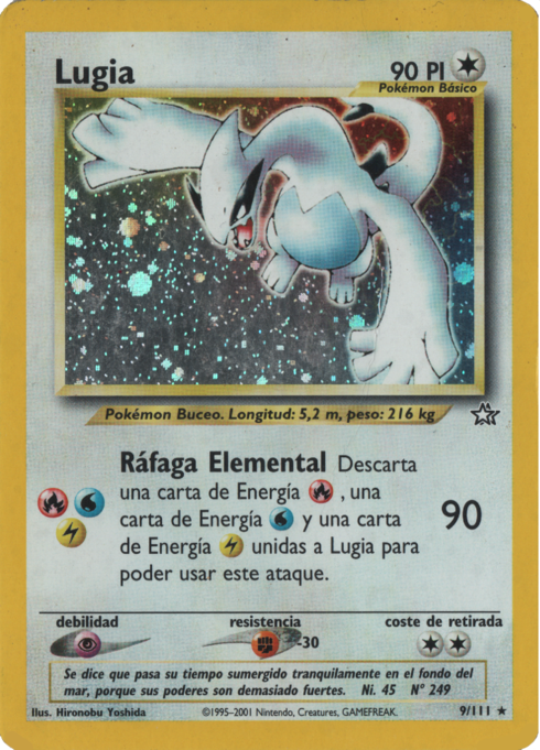Lugia (Neo Génesis TCG) - WikiDex, la enciclopedia Pokémon