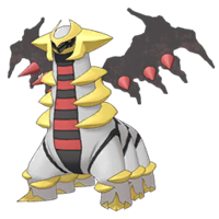 Giratina forma modificada en Pokémon Masters EX.