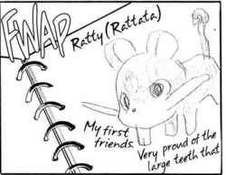 Dibujo de Ratty (Rattata).