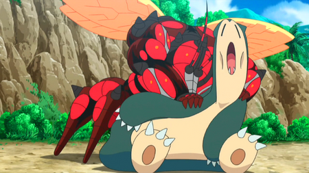 Buzzwole drenando la energía de Snorlax