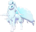 Imagen de Ninetales de Alola en Pokémon Espada y Pokémon Escudo
