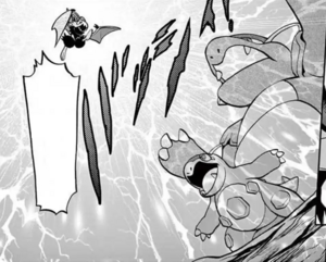 Kangaskhan de X usando Atactrueno/Rayo.
