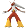 Imagen de Blaziken variocolor macho en Pokémon Diamante Brillante y Pokémon Perla Reluciente