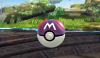 Master Ball en el juego.