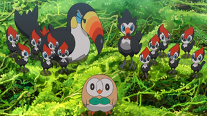 Antiguo hogar de Rowlet.