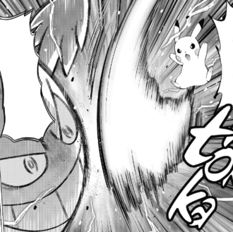Pikachu usando cola férrea