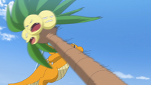 Exeggutor de Alola salvaje usando enfado.
