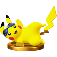 Trofeo alternativo de Pikachu en Wii U.