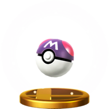 Trofeo de Master Ball en SSB4 para Wii U.