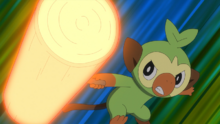 Grookey de Goh usando mazazo.