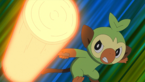 Grookey de Goh usando Mazazo.