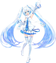 Diseño de SNOW MIKU en Project VOLTAGE High ↑.