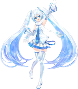 Diseño de SNOW MIKU en Project VOLTAGE High ↑.