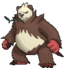 Imagen de Pangoro variocolor en Pokémon X, Pokémon Y, Pokémon Rubí Omega, Pokémon Zafiro Alfa, Pokémon Sol, Pokémon Luna, Pokémon Ultrasol y Pokémon Ultraluna