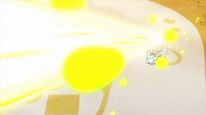 Ivysaur de Shauna/Xana usando rayo solar.