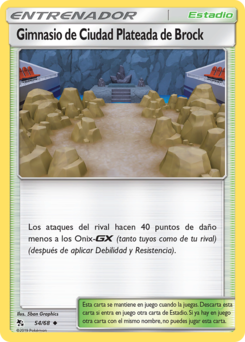 Carta Gimnasio de Ciudad Plateada de Brock