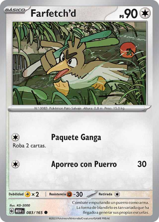 Farfetch'd (Base Set TCG) - WikiDex, la enciclopedia Pokémon