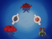 Un Gloom puede evolucionar en dos especies de Pokémon diferentes dependiendo de a lo que se exponga.