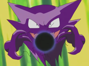 Haunter usando bola sombra.