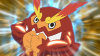 Darmanitan usando fuerza bruta...