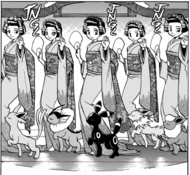 Chicas Kimono en Pocket Monsters Special.