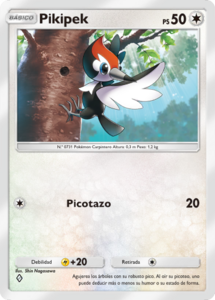 pikipek pokemon card (SM07) [Sun & Moon: Black Star Promos] Near Mint Holofoil Colorless Rarity Pikipek (Guardianes Celestiales TCG Pocket)