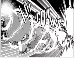 Élec usando voltio cruel.