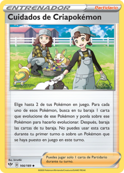 Carta Cuidados de Criapokémon