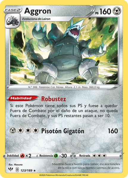Archivo:Aggron (Oscuridad Incandescente TCG).png