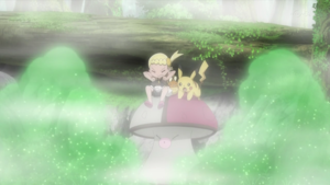 Un Amoonguss usando Esporas/Espora.