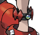 Megabrazalete de Bruno durante los Concursos Pokémon.