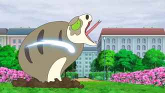 Sobble de Goh usando golpe/destructor.