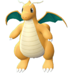 Imagen de Dragonite en Pokémon: Let's Go, Pikachu! y Pokémon: Let's Go, Eevee!