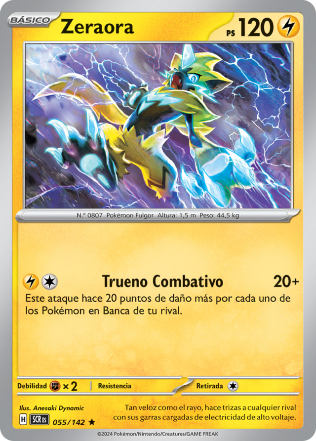 Zeraora (Corona Astral TCG) - WikiDex, la enciclopedia Pokémon