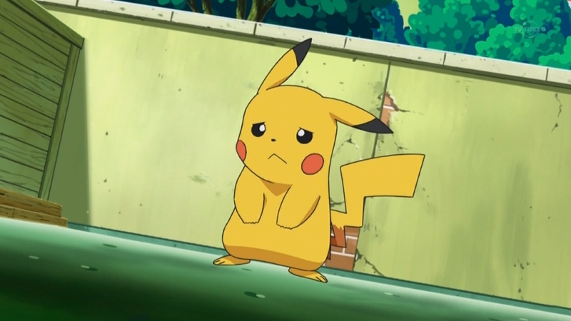 Archivo:EP661 Pikachu triste por no poder usar ataques eléctricos.jpg