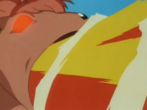 Vulpix de Suzy usando giro fuego.