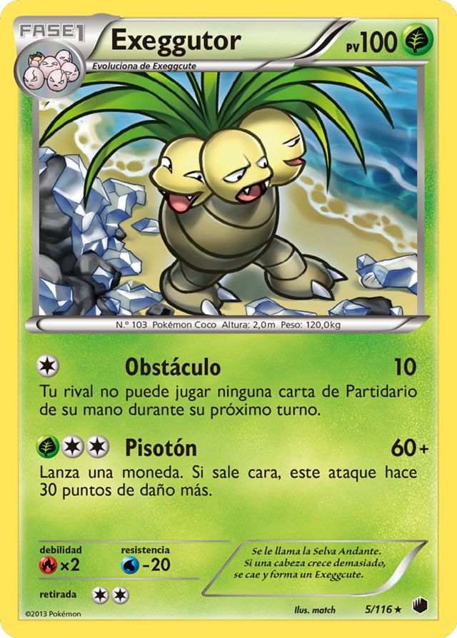 Exeggutor (Glaciación Plasma TCG) - WikiDex, la enciclopedia Pokémon
