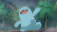 Quagsire de Landon usando danza lluvia.